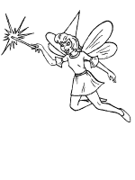 A coloring page of elves